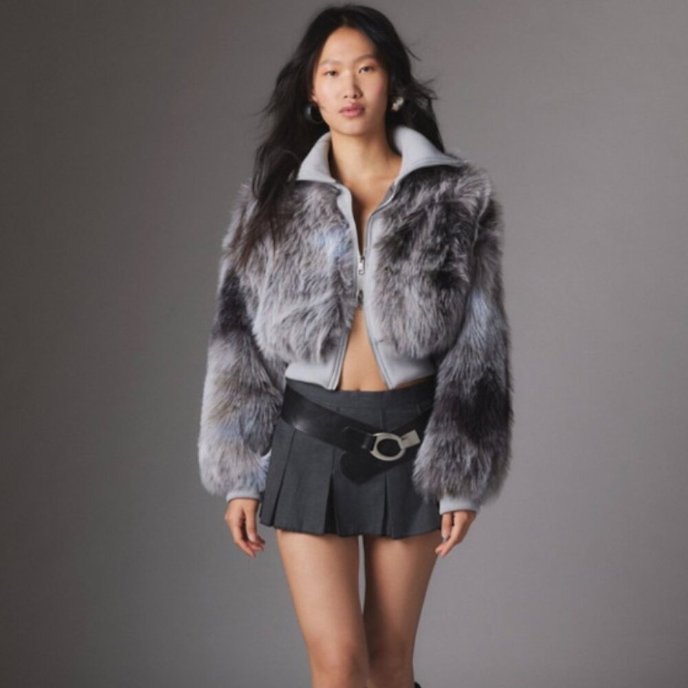 Portia Faux Fur Cropped Jacket